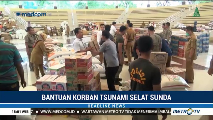 Bantuan Korban Tsunami Banten Terus Mengalir