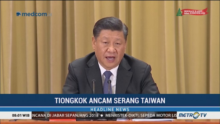Tiongkok Ancam Serang Taiwan Jika Menolak Bersatu