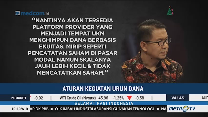 OJK Rampungkan Aturan Kegiatan Urun Dana