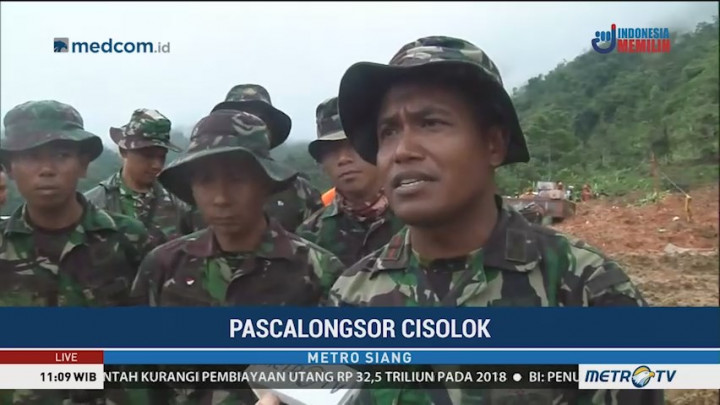 20 Korban Longsor Sukabumi Belum Ditemukan