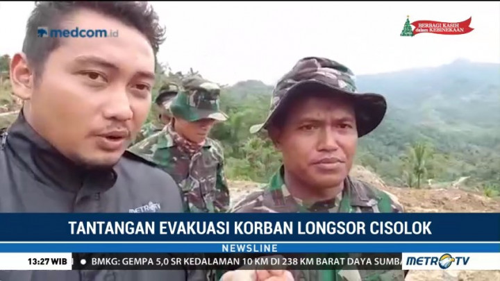 Tantangan Evakuasi Korban Longsor Cisolok Sukabumi
