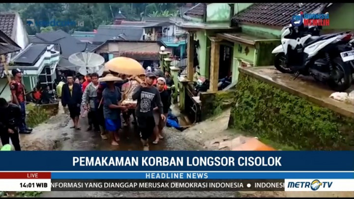 Salah Satu Korban Longsor di Cisolok Dimakamkan Hari Ini