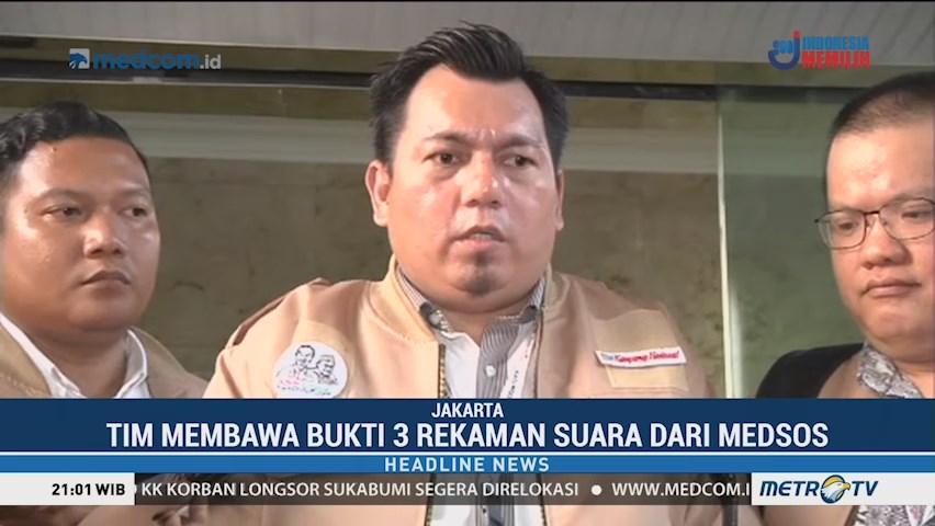 TKN Jokowi-Ma'ruf Serahkan Bukti 3 Rekaman Hoaks Surat Suara