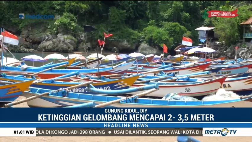 Cuaca Buruk, Nelayan di Gunungkidul Pilih tak Melaut