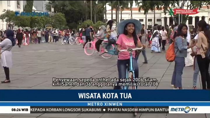 Libur Akhir Tahun, Sepeda Onthel Sewaan Laris Diburu Pengunjung