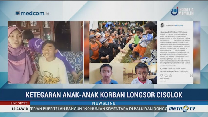 Ketegaran Anak-anak Korban Longsor Cisolok