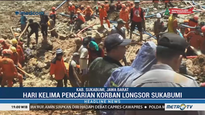 15 Korban Longsor Cisolok Belum Berhasil Ditemukan
