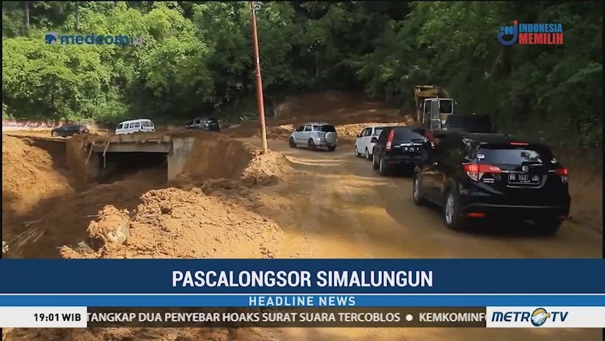 Pascalongsor, Jalan di Simalungun Sudah Bisa Dilalui