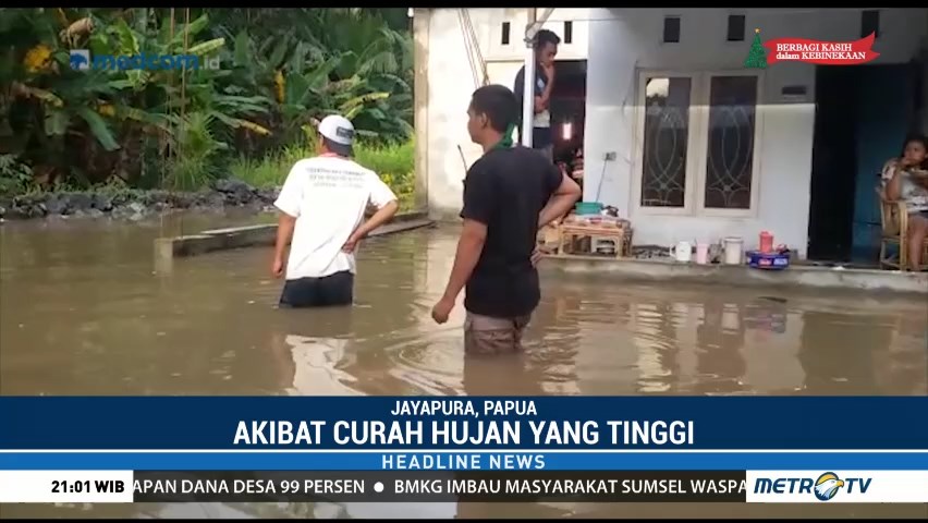 Perumahan Yahim Gajah Mada Papua Terendam Banjir