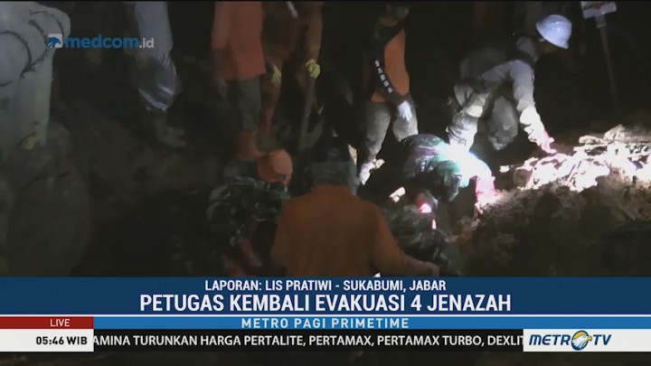 Tim SAR Gabungan Kembali Temukan Empat Korban Longsor Cisolok