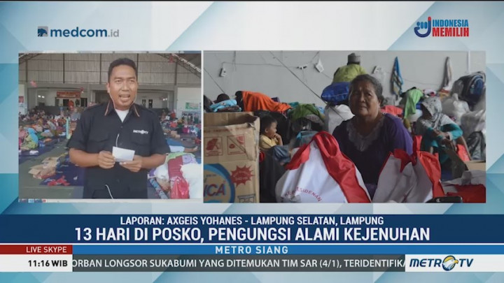 13 Hari di Posko, Pengungsi di Kalianda Mengalami Kejenuhan