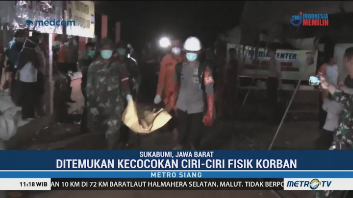 Empat Korban Longsor Sukabumi Kembali Teridentifikasi