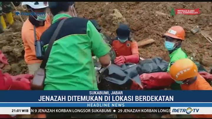 Tim SAR Temukan 6 Jenazah Korban Longsor Cisolok