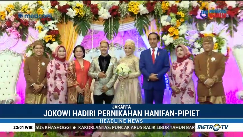 Jokowi Hadiri Pernikahan Atlet Pencak Silat Hanifan dan Pipiet