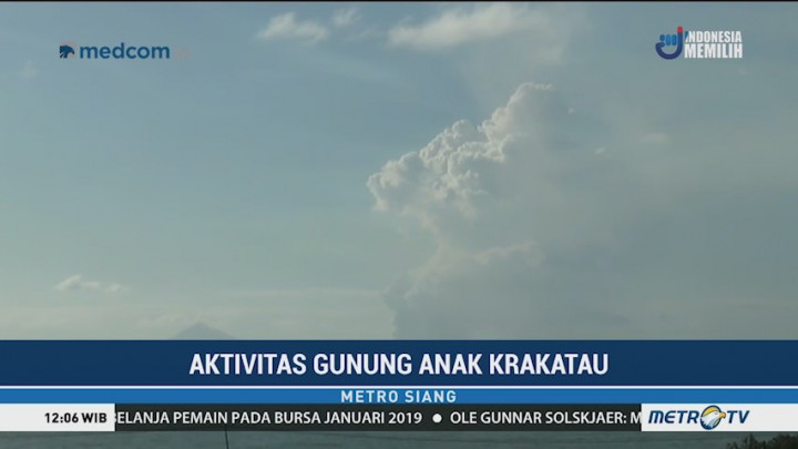 Gunung Anak Krakatau Meletus 79 Kali