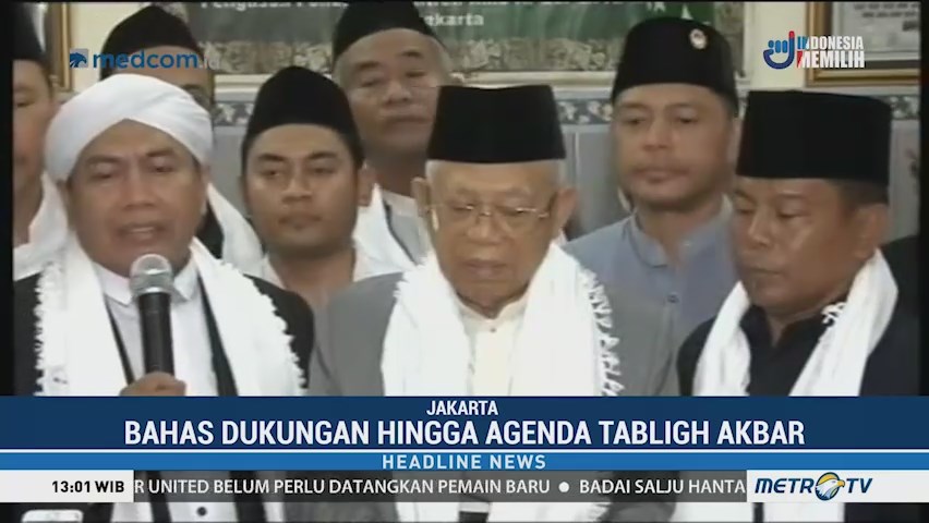 Ma'ruf Amin Silaturahmi ke Ponpes Al-Misbah