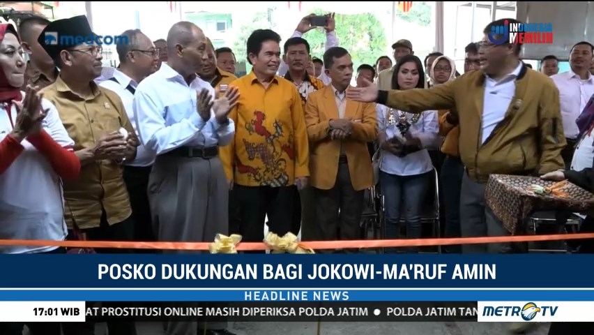 Hanura Resmikan Posko Pemenangan Jokowi-Ma'ruf