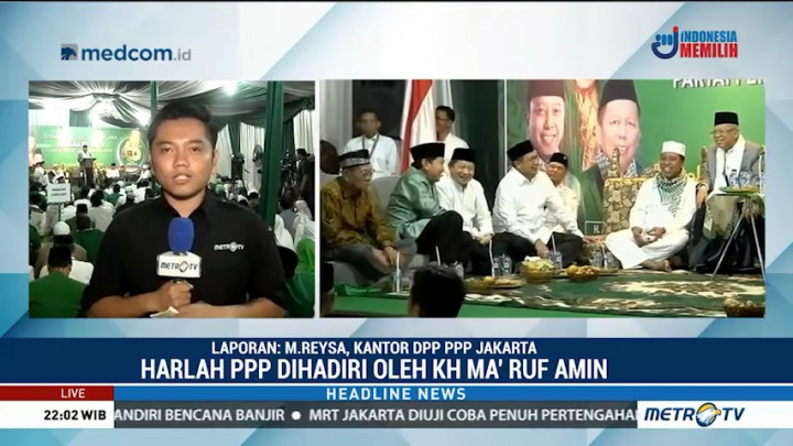 Ma'ruf Amin Hadiri Peringatan Harlah ke-46 PPP