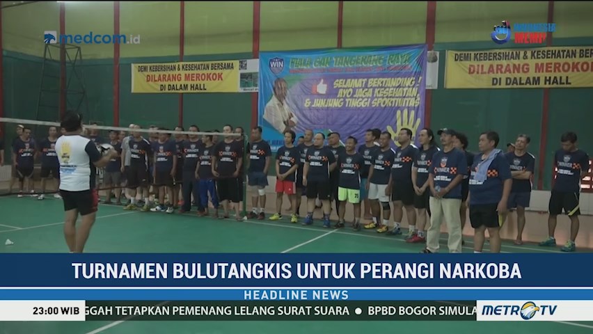Penyuluhan Bahaya Narkoba Lewat Turnamen Bulu Tangkis