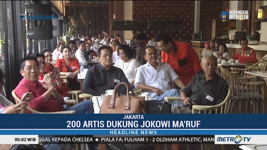 200 Artis Dukung Jokowi-Ma'ruf