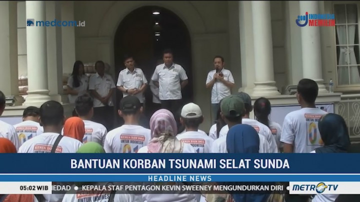 Relawan Jokowi-Ma'ruf Kirim Bantuan untuk Korban Tsunami