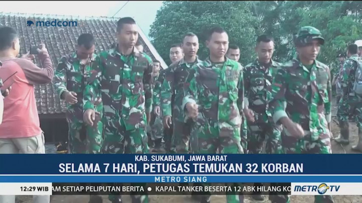 Pencarian Korban Longsor Sukabumi Dihentikan, Tim SAR Ditarik