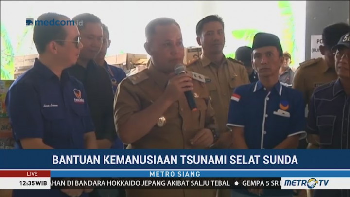 NasDem Serahkan Bantuan ke Plt Bupati Lampung Selatan