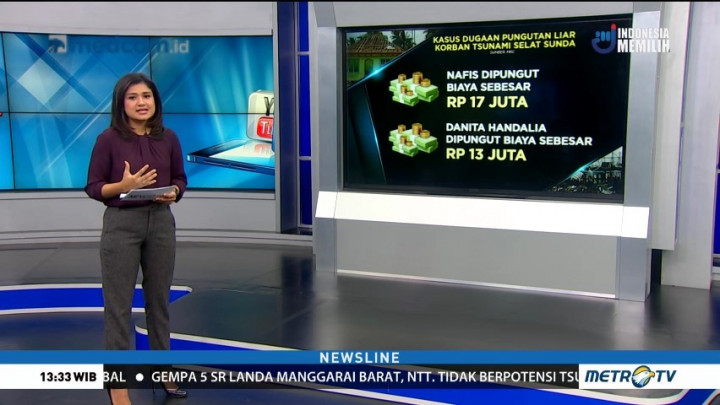 Daftar Kasus Pungutan Liar Korban Tsunami Selat Sunda