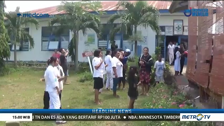 Pasien Puskesmas Labuan Bajo Berhamburan Akibat Gempa