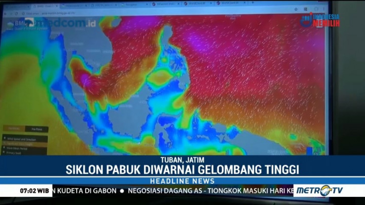 Waspada Angin Kencang dan Gelombang Tinggi Akibat Siklon Pabuk