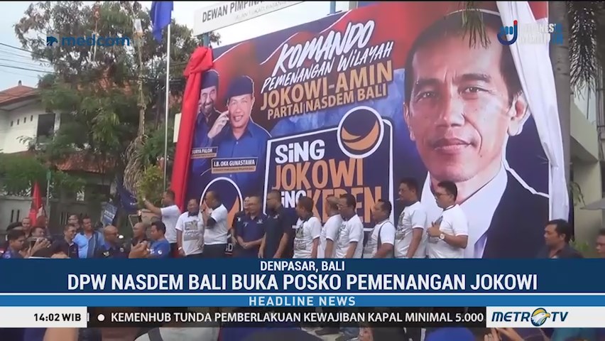 DPW NasDem Bali Buka Posko Pemenangan Jokowi-Ma'ruf