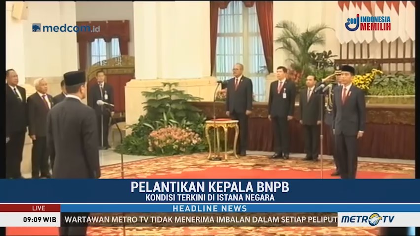 Presiden Lantik Kepala BNPB