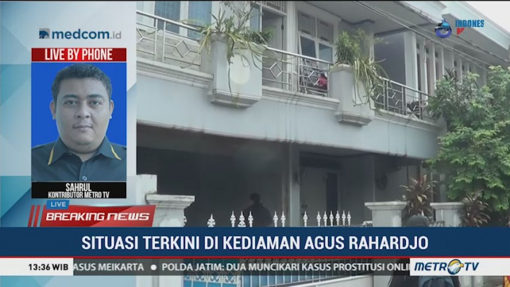 Rumah Ketua KPK Agus Rahardjo Dijaga Ketat Polisi
