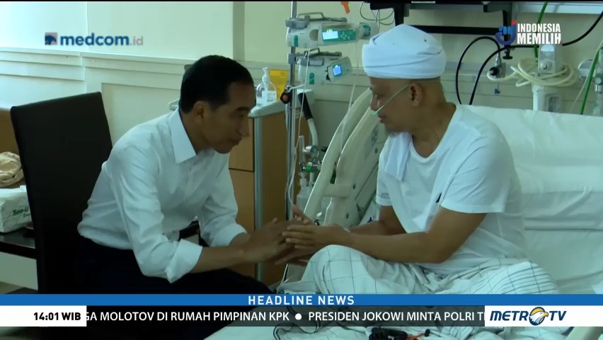 Presiden Jokowi Jenguk Ustaz Arifin Ilham