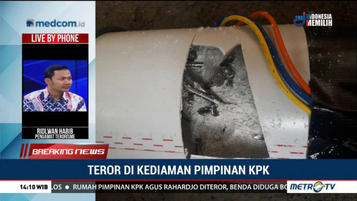 Teror di Kediaman Pimpinan KPK, Ini Kata Pengamat terorisme