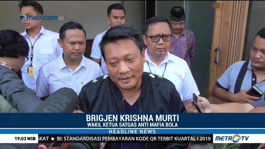 Satgas Antimafia Bola Jenguk Krisna Adi