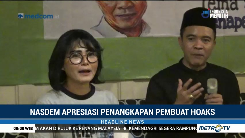 NasDem Apresiasi Penangkapan Pembuat Hoaks Surat Suara