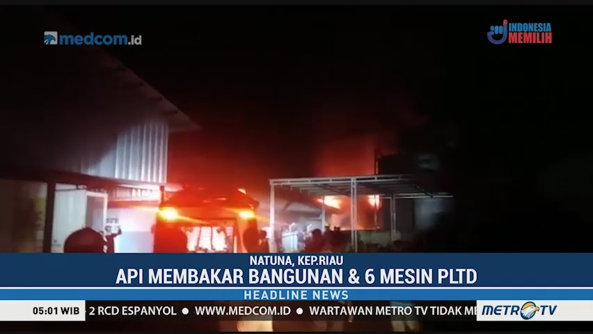 PLTD Natuna Terbakar