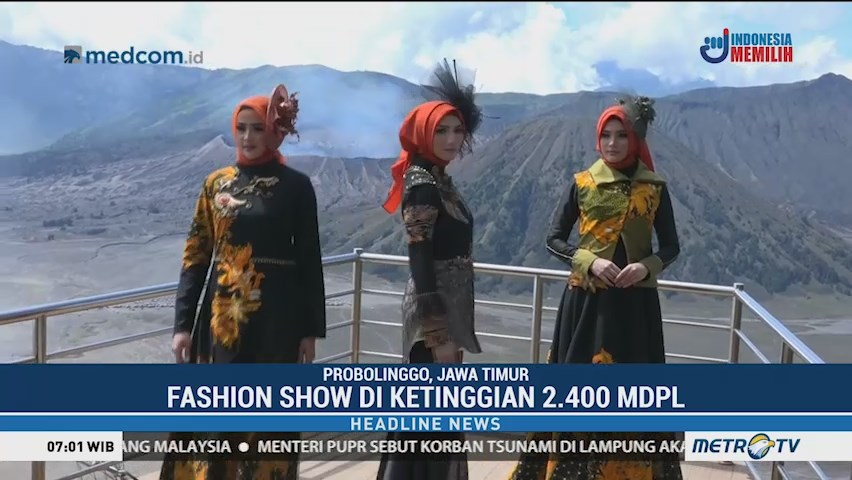 Pemkab Probolinggo Gelar <i>Fashion Show</i> di Gunung Bromo