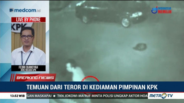 KPK Tunggu Hasil Investigasi Pelaku dan Motif Teror Bom