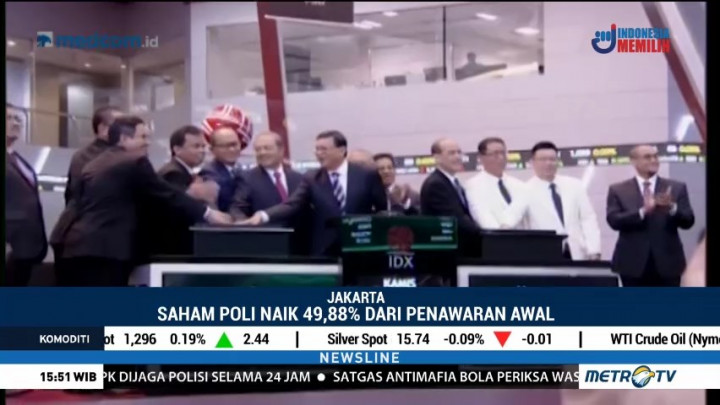 Harga Saham Dua Emiten Baru Melejit