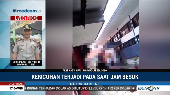 Kericuhan di Rutan Solo Dipicu Cekcok Napi dan Pembesuk