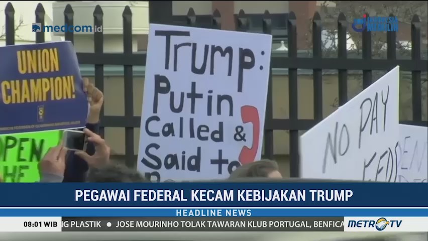 Pegawai Federal di AS Kecam Kebijakan Trump