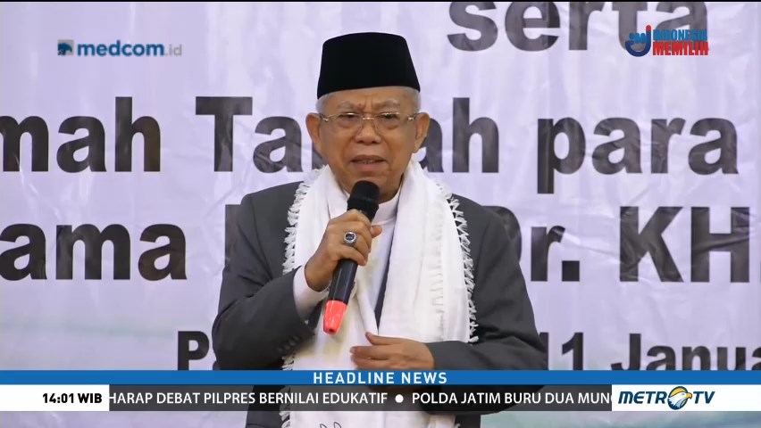 Silaturahmi Politik Ma'ruf Amin di Palembang