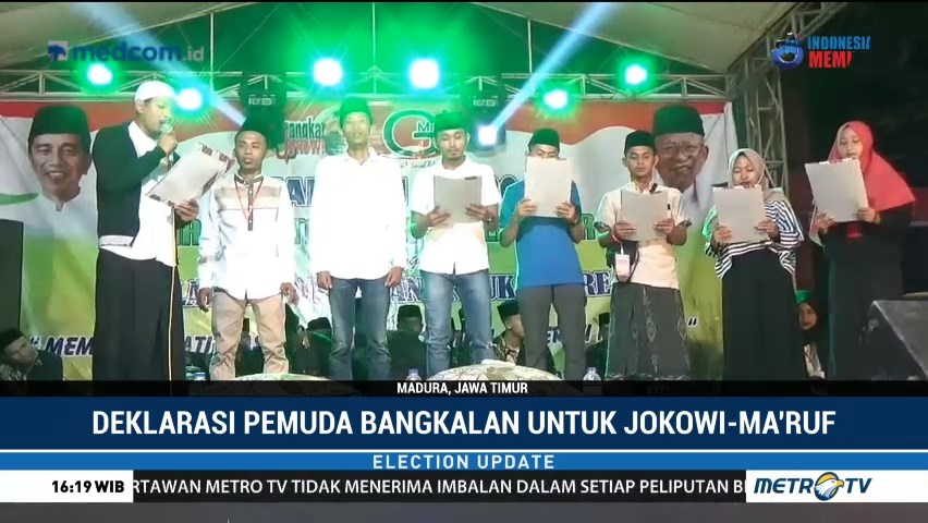 Pemuda Milenial Bangkalan Dukung Jokowi-Ma'ruf