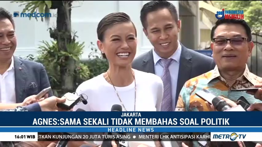 Agnez Mo Bertemu Jokowi Bahas Semangat Generasi Muda