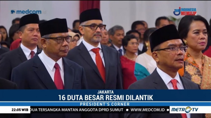 Pelantikan 16 Duta Besar Baru