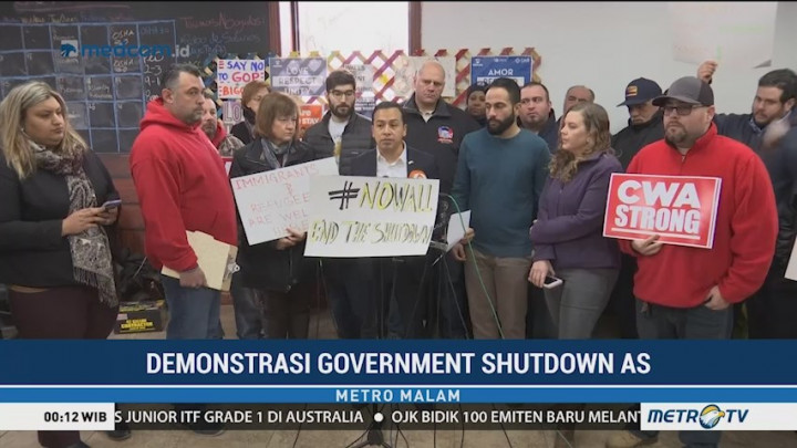 Warga AS Tuntut <i>Government Shutdown</i> Diakhiri