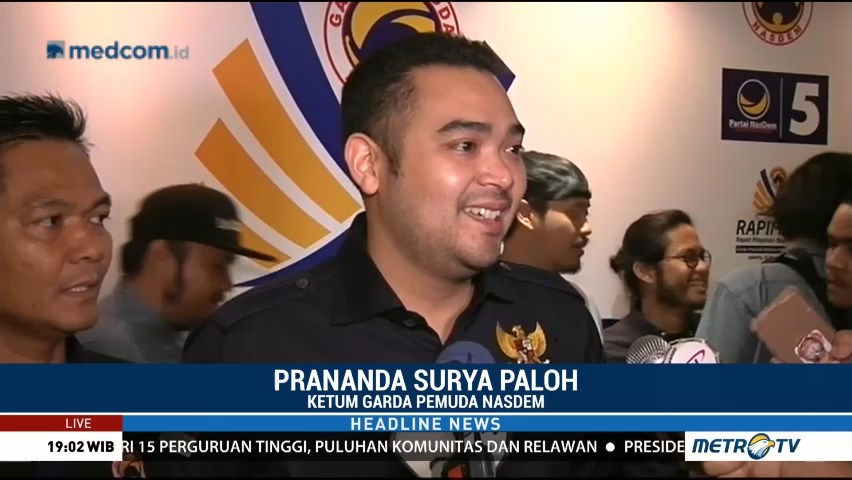 Prananda Paloh Hadiri Rapimnas Garda Pemuda NasDem 2019