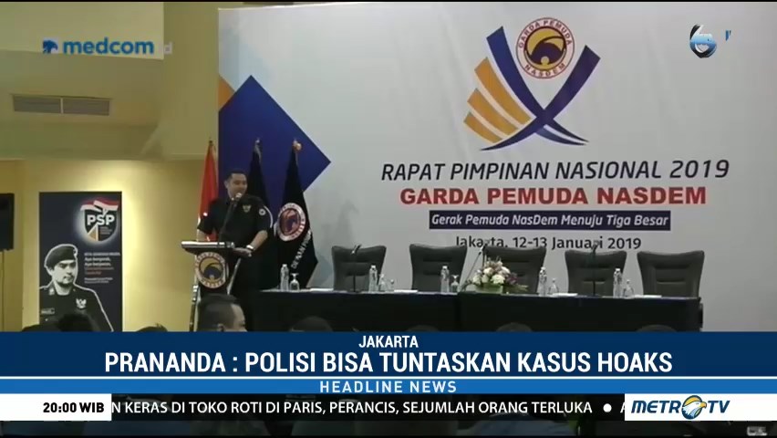 Banyak Hoaks Jelang Pemilu, Ini Kata Prananda Paloh